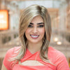 Belinda | Long Layered Lace Front Wig | Mono Part | Synthetic | Envy - Sahara Blonde