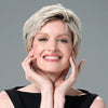 Destiny Pixie Wig by Envy Lace Front Mono Top - Platinum Shadow