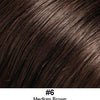 10"–11" Layered Barrette Clip Synthetic Hair Extension | Look of Love 125 - 6 Medium Brown