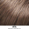 Barrette for Nape 10" Natural Curls Human-Hair Extension Look of Love 125 - 7A Medium Ash Brown
