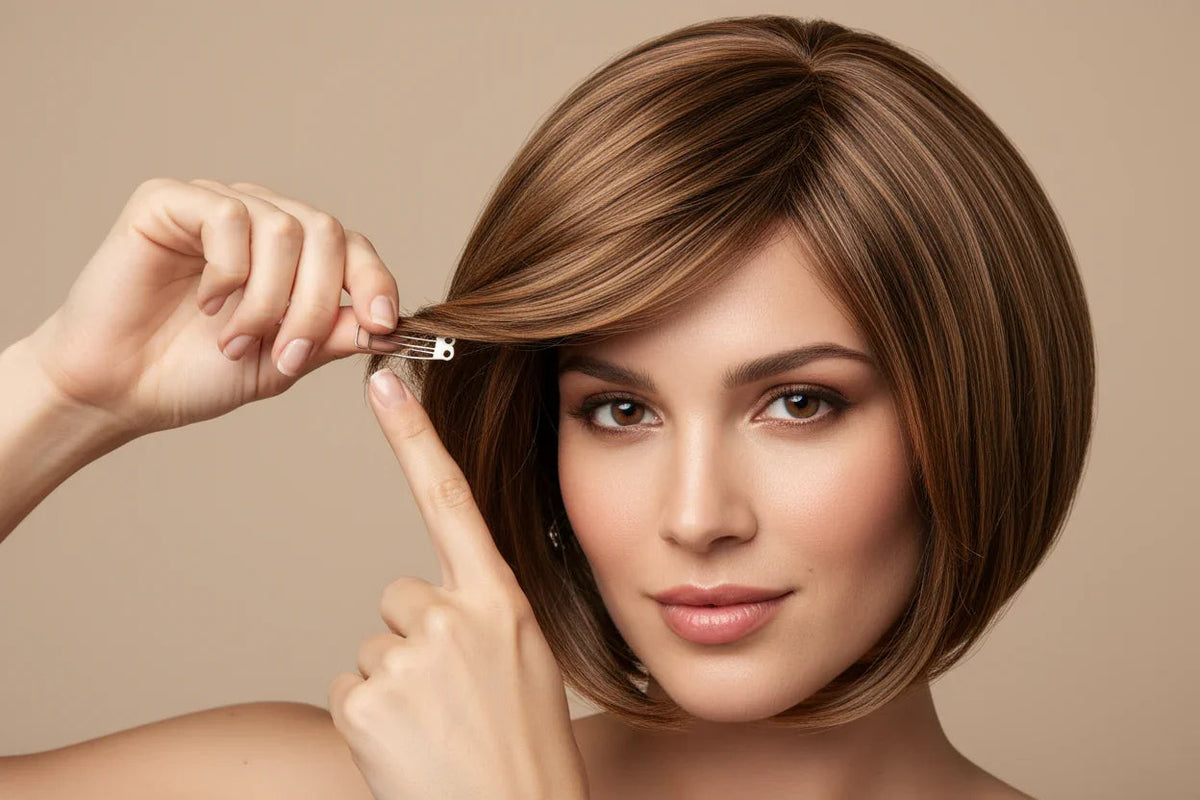 Wig and Topper Attachments - X-Large Large Wig Clips, Premier Brush Adhesive for extra fine Hair - Image Maker Wigs Online