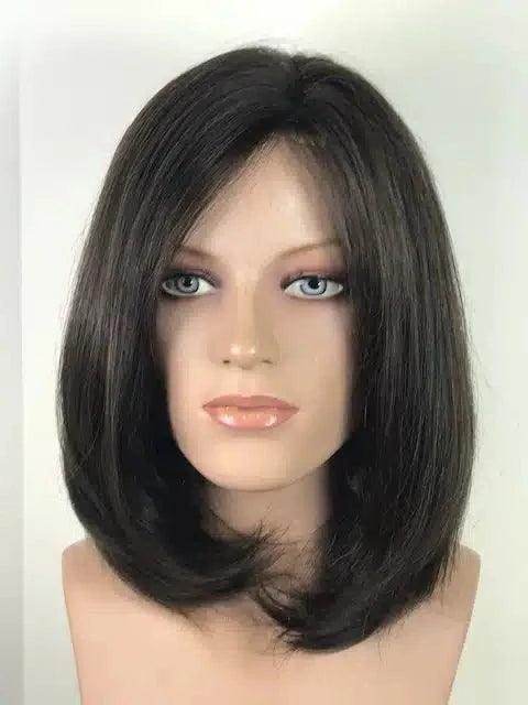 12" Human Hair Wig | Mono Top Lace Front Hand - Tied Wig | Look of Love 949 - SH - Image Maker Wigs Online