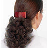 Barrette for Nape 10" Natural Curls  Human-Hair Extension Look of Love 125 - Look of Love Barrette Hair Extension for Nape With Natural Curls