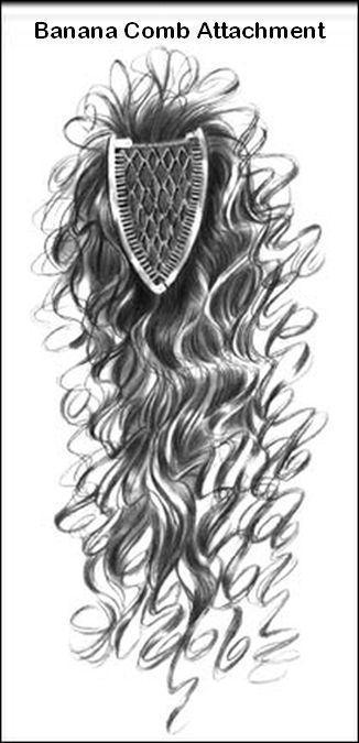 Effortless Glam 18" Curly Hair Extension with Banana Clip or Wing Comb | Look of Love 254 - Image Maker Wigs Online