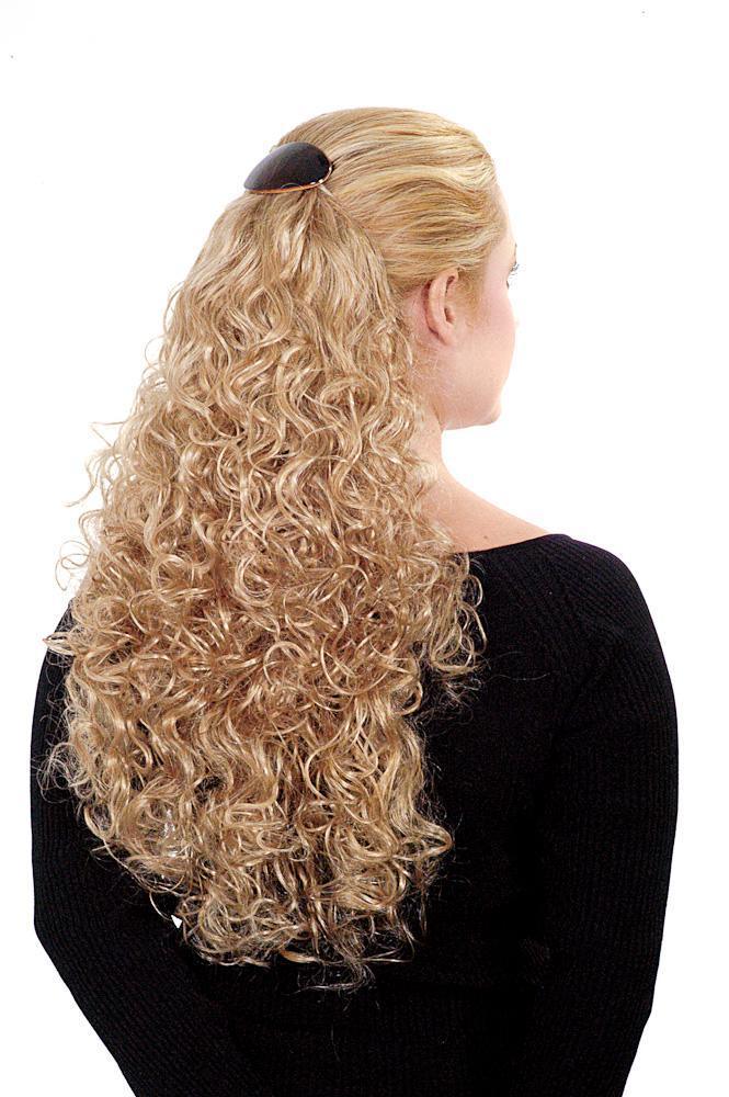 Glamorous Lengths 18"–21" Barrette Clip Hair Extension | Pre - Curled Synthetic | Look of Love 322 - Image Maker Wigs Online