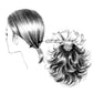Layered 10"–11" Barrette Clip Hair Extension | Pre - Curled Synthetic Shag | Look of Love 125 - Image Maker Wigs Online