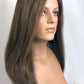 Long 16" Human Hair Topper 3/4 Demi - Cap Wig Look of Love 267 - H - Image Maker Wigs Online