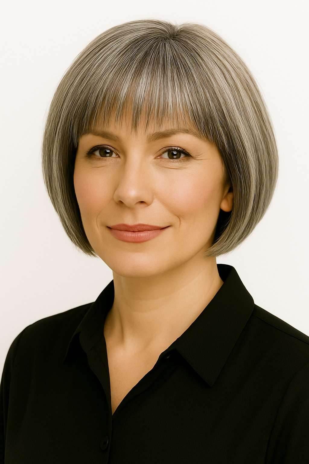 Mid - Length Bob Wig with Illusion Front Hairline | Heat - Resistant Futura Fiber | Hand - Tied Full | Look of Love - Image Maker Wigs Online
