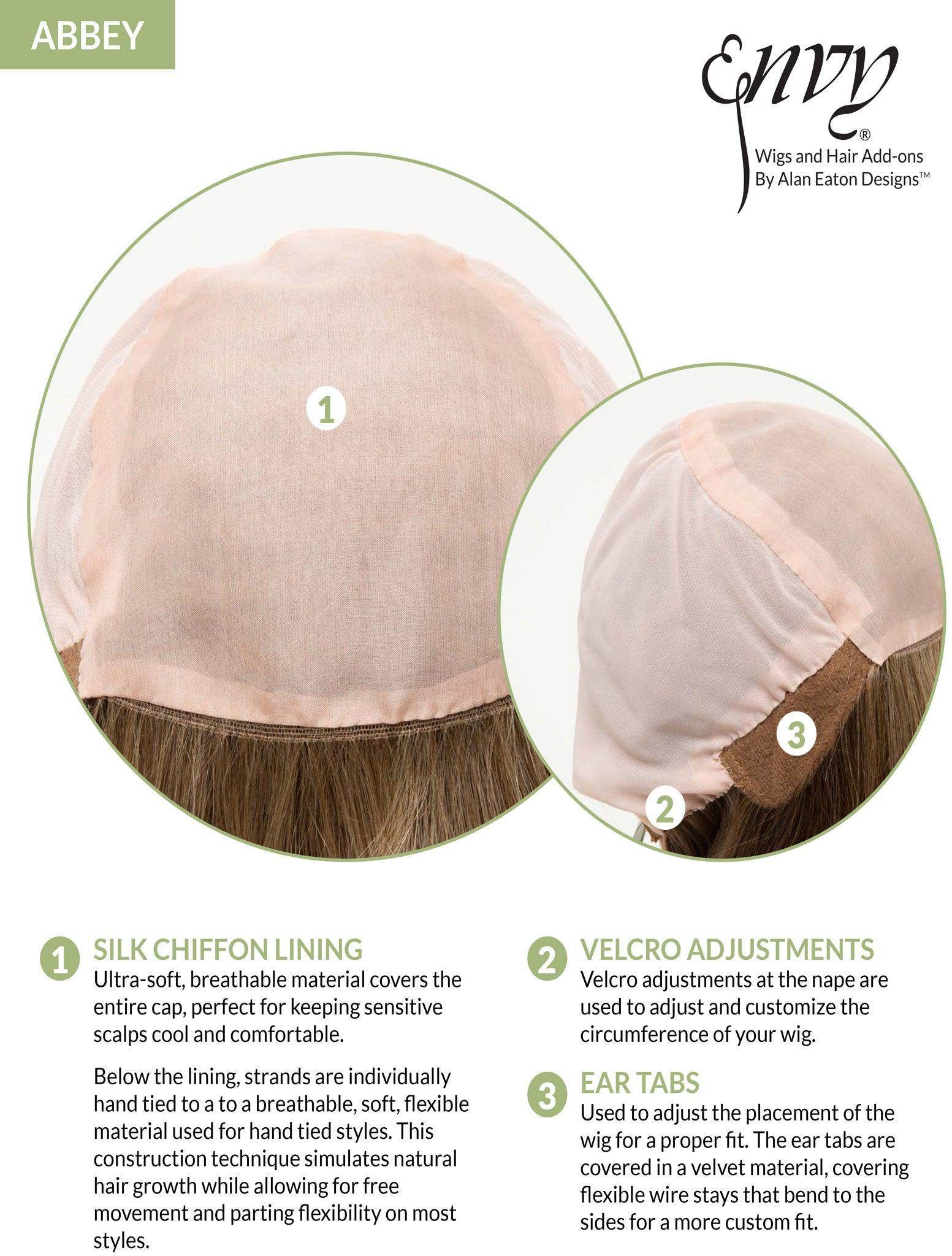Abbey | EnvyHair™ | 30/70 |Human/Synthetic Blend Wig | Envy | Alan Eaton | Abbey-Toasted Sesame | Envy Wig | Image Maker Wigs Online