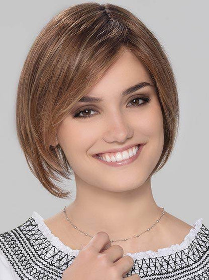 Amy Small Deluxe | Lace Front Mono Top Part Hand Tied Synthetic Wig | Ellen Wille Petite - Image Maker Wigs Online