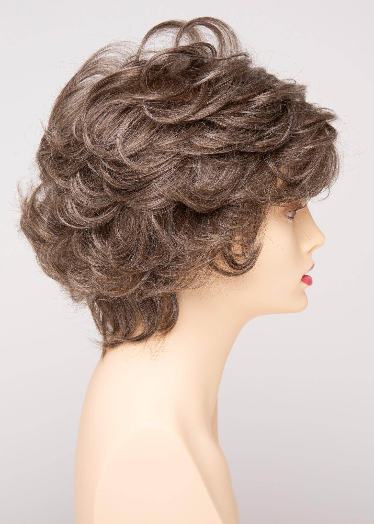 Aubrey | Mono Top Hand-Tied Wig | 30/70 Human Hair Blend | Envy | Dark Grey | Envy Wig | Image Maker Wigs Online