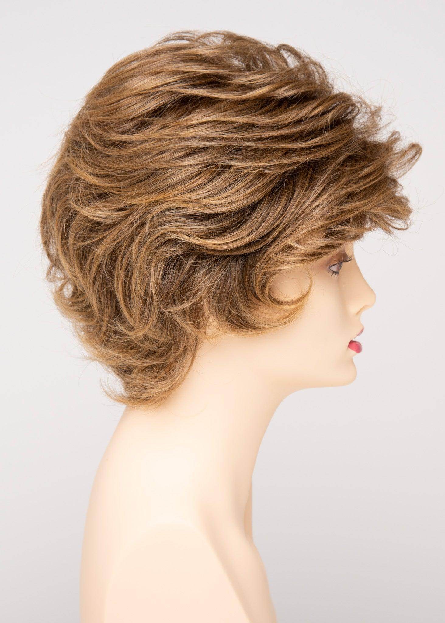 Aubrey | Mono Top Hand-Tied Wig | 30/70 Human Hair Blend | Envy | Dark Red | Envy Wig | Image Maker Wigs Online