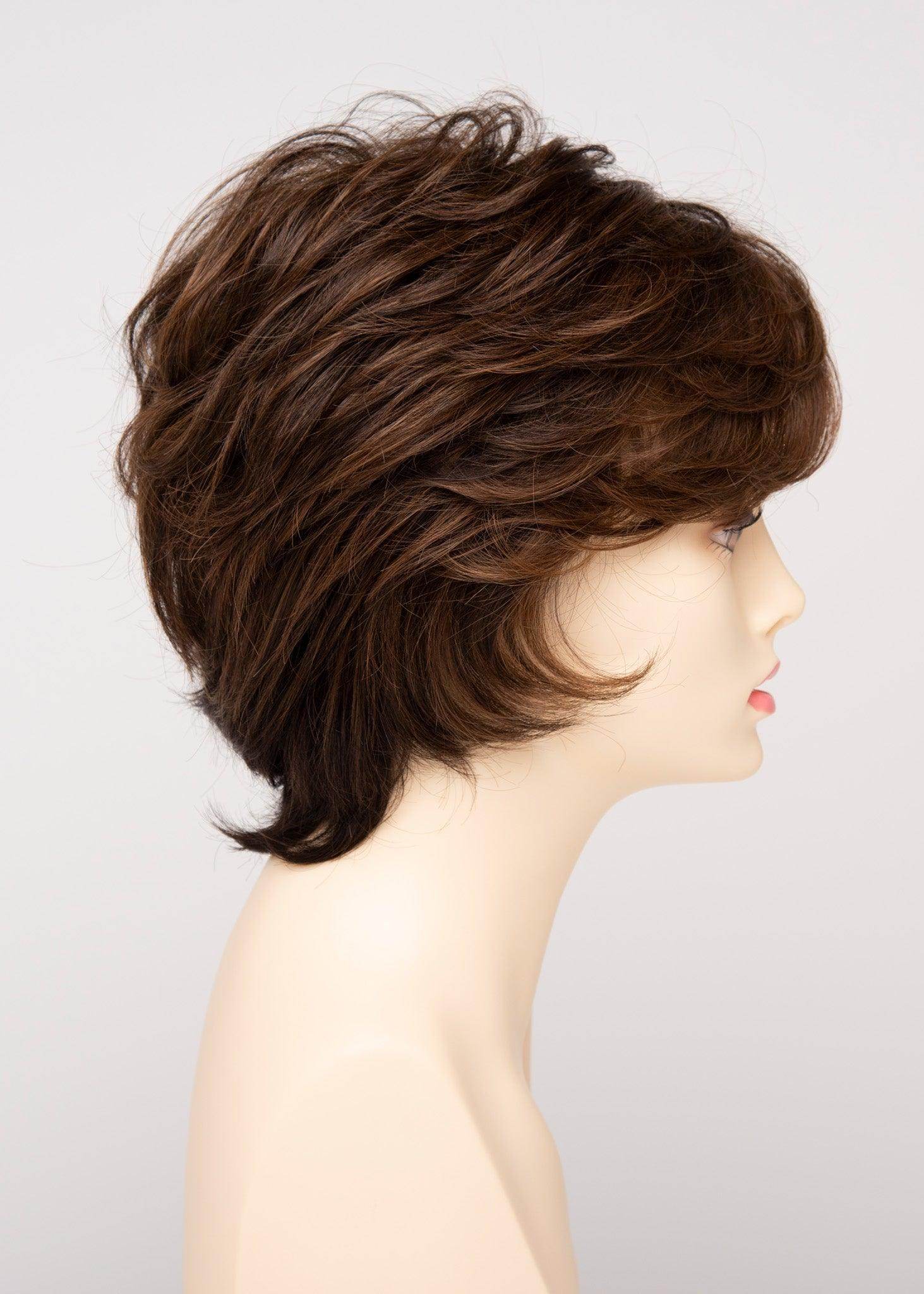 Aubrey | Mono Top Hand-Tied Wig | 30/70 Human Hair Blend | Envy | Lighter Red | Envy Wig | Image Maker Wigs Online
