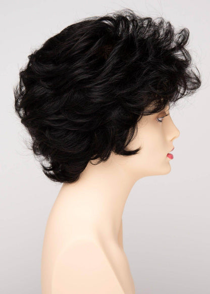 Aubrey | Mono Top Hand-Tied Wig | 30/70 Human Hair Blend | Envy | Black | Envy Wig | Image Maker Wigs Online