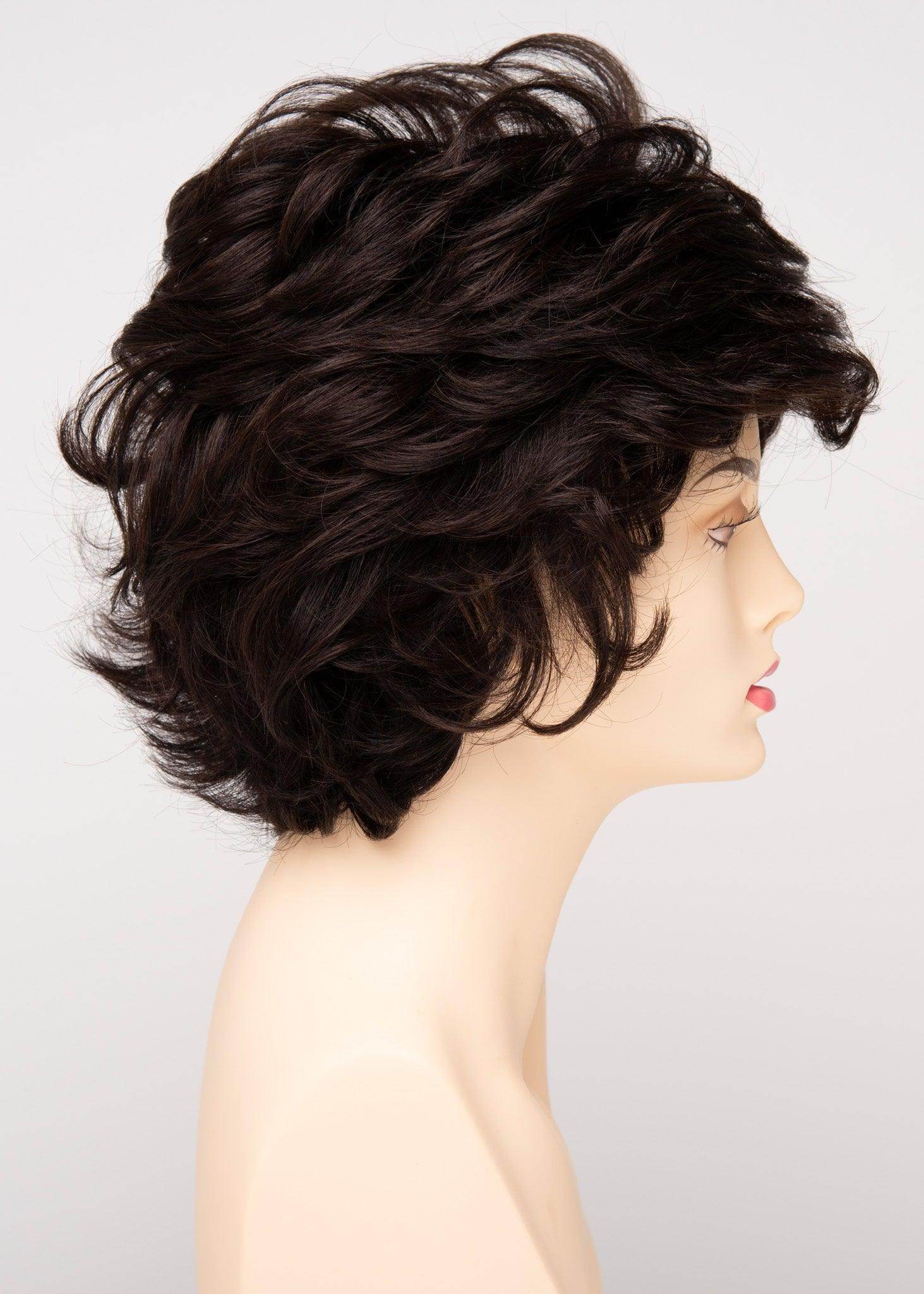 Aubrey | Mono Top Hand-Tied Wig | 30/70 Human Hair Blend | Envy | Dark Brown | Envy Wig | Image Maker Wigs Online