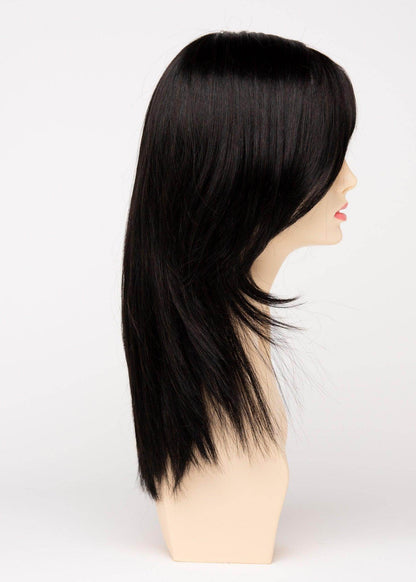 Ava | Mono Part Lace Front Wig | 30/70 Human Hair Blend | Envy | Ava-Black | Envy | Image Maker Wigs Online