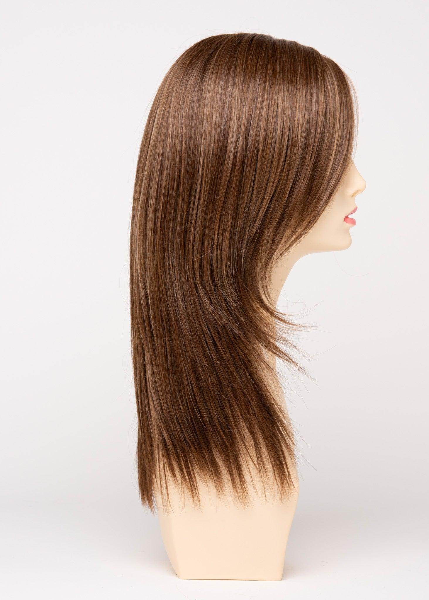 Ava | Mono Part Lace Front Wig | 30/70 Human Hair Blend | Envy | Ava-Light Brown | Envy | Image Maker Wigs Online