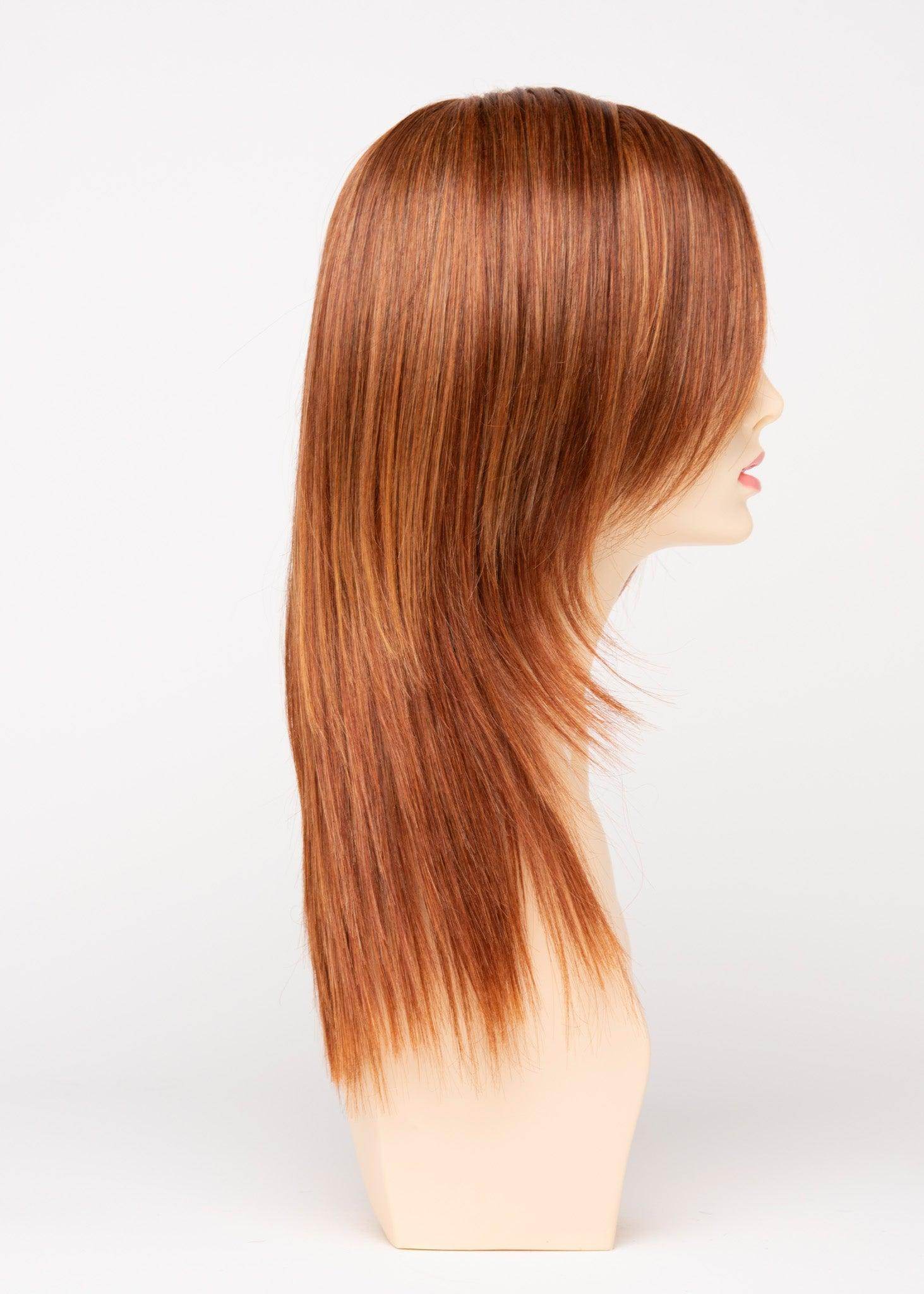 Ava | Mono Part Lace Front Wig | 30/70 Human Hair Blend | Envy | Ava-Lighter Red | Envy | Image Maker Wigs Online