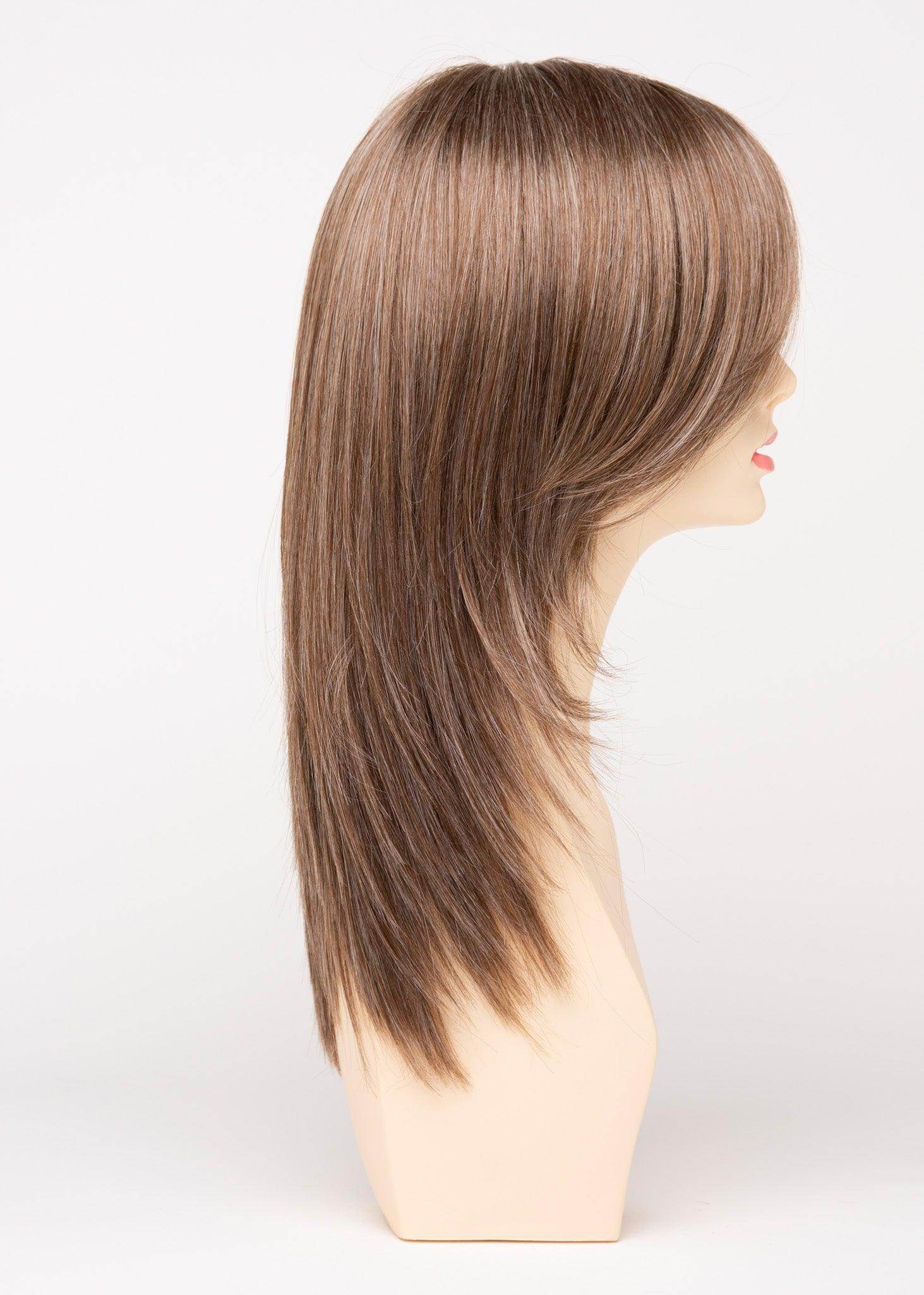 Ava | Mono Part Lace Front Wig | 30/70 Human Hair Blend | Envy | Ava-Dark Grey | Envy | Image Maker Wigs Online