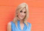 Ava | Mono Part Lace Front Wig | 30/70 Human Hair Blend | Envy | Ava-Medium Blonde | Envy | Image Maker Wigs Online