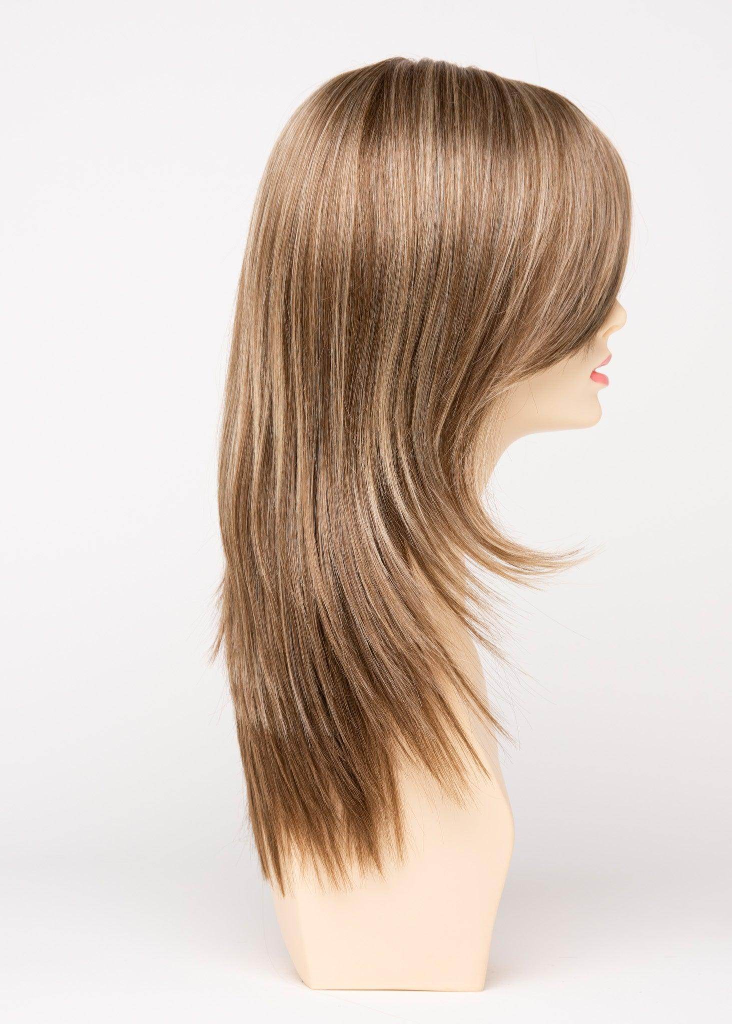 Ava | Mono Part Lace Front Wig | 30/70 Human Hair Blend | Envy | Ava-Almond Breeze | Envy | Image Maker Wigs Online