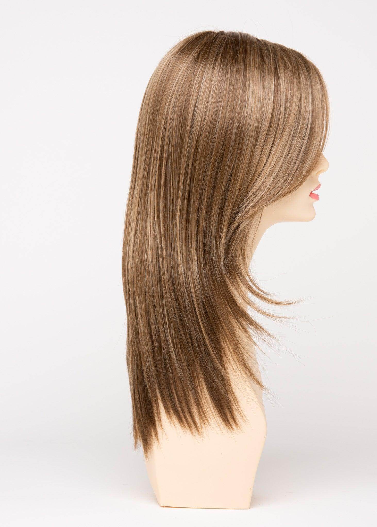 Ava | Mono Part Lace Front Wig | 30/70 Human Hair Blend | Envy | Ava-Mocha Frost | Envy | Image Maker Wigs Online