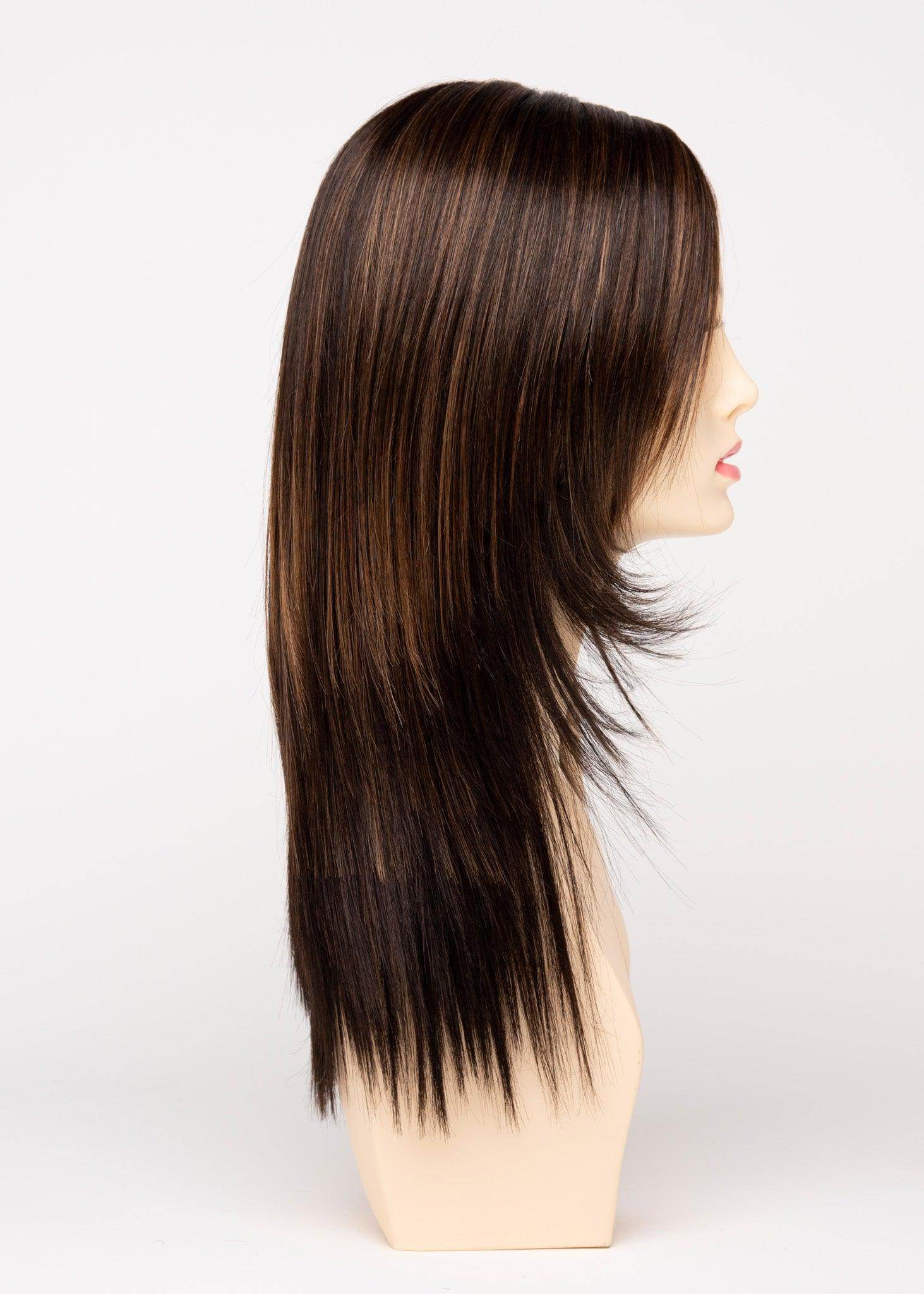 Ava | Mono Part Lace Front Wig | 30/70 Human Hair Blend | Envy | Ava-Amaretto & Cream | Envy | Image Maker Wigs Online