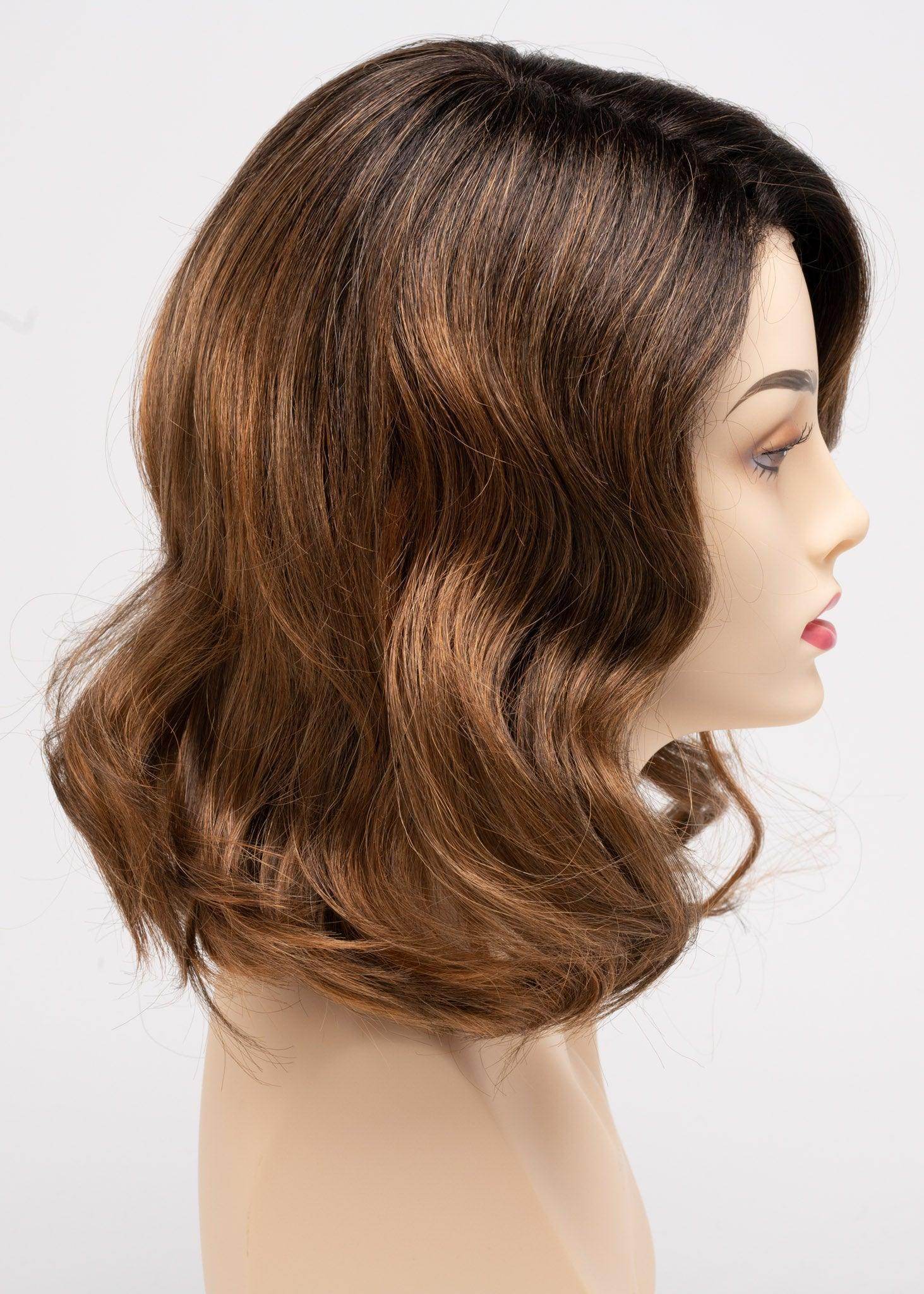 Brittaney | Mono Crown Lace Front Wig | Envy | Brittaney-Platinum Shadow | Envy Wig | Image Maker Wigs Online