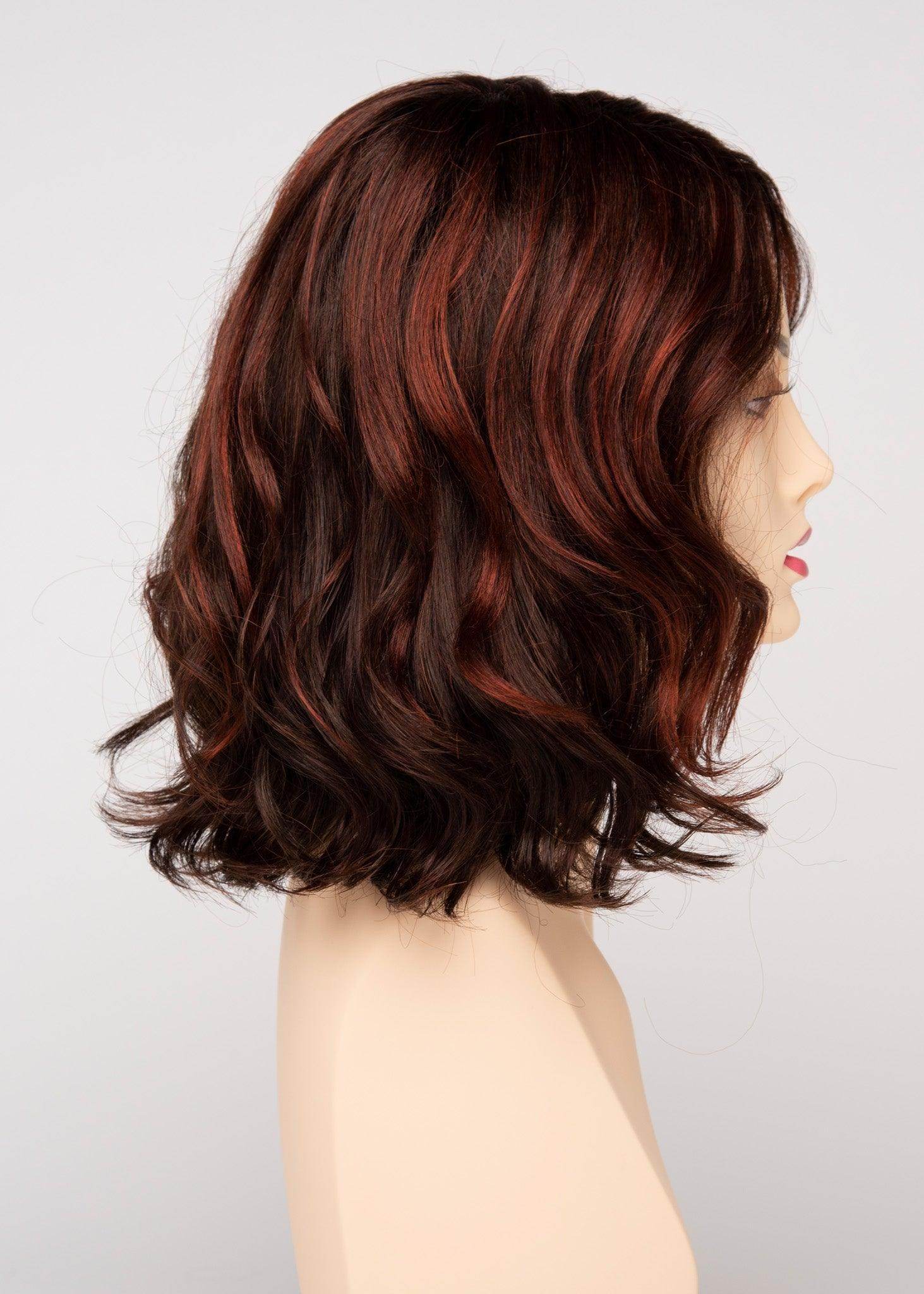 Brittaney | Mono Crown Lace Front Wig | Envy | Brittaney-Chocolate Cherry | Envy Wig | Image Maker Wigs Online