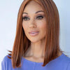 Chelsea | Mono Crown Lace Front Hand-Tied Wig | EnvyHair Blend | Envy - Lighter Red