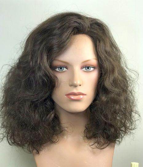 Cheyenne Luxurious “S” Wave Curl Human/Synthetic Blend Full Wig look of love - Image Maker Wigs Online