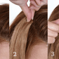 Human 16” hair extension Add Volume |Attachment Single large size snap comb clip for Temple Sides Crown | Look of Love - Image Maker Wigs Online