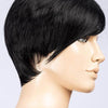 Point Wig by Ellen Wille – Edgy Asymmetrical Cut, Mono Crown, Lightweight Synthetic - EBONY BLACK 1 | Jet Black