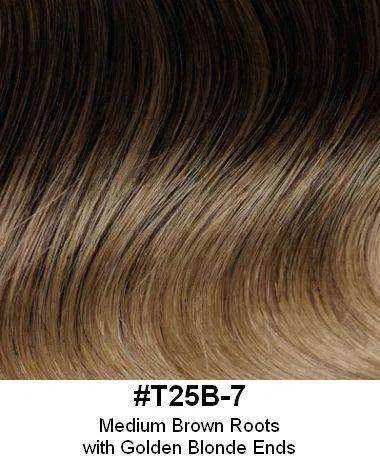 S - Wave Barrette Shag Hair Extension | 21" Layered Synthetic Curls | Look of Love 319 - Image Maker Wigs Online