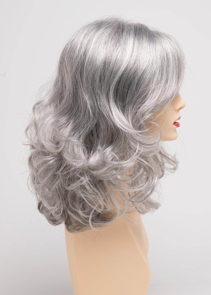 Sonia | Open Top Wig | Shoulder Length | Envy | SONIA-Medium Grey | Envyhair Wig | Image Maker Wigs Online