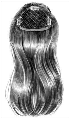 Style 142 HB – 6"x4" Base 16" length Hair Extension Addition 40/60 Blended - Image Maker Wigs Online