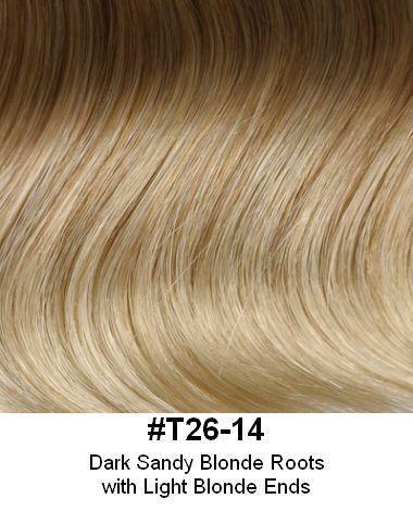 Style 158 - 3/4 Hair Topper 9.5"x9" base 4 - 5' long Hair Extension Addition - Image Maker Wigs Online