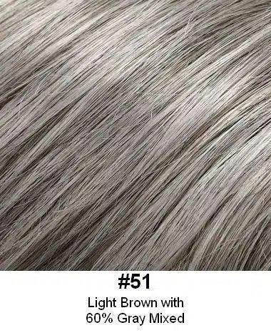 STYLE HBT - XTRA - Extra large topper, can pull some of own hair through base, integration hairpiece made of kanekalon fiber; base 5"X5"&nbsp; Look of Love - Image Maker Wigs Online