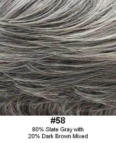STYLE HBT - XTRA - Extra large topper, can pull some of own hair through base, integration hairpiece made of kanekalon fiber; base 5"X5"&nbsp; Look of Love - Image Maker Wigs Online