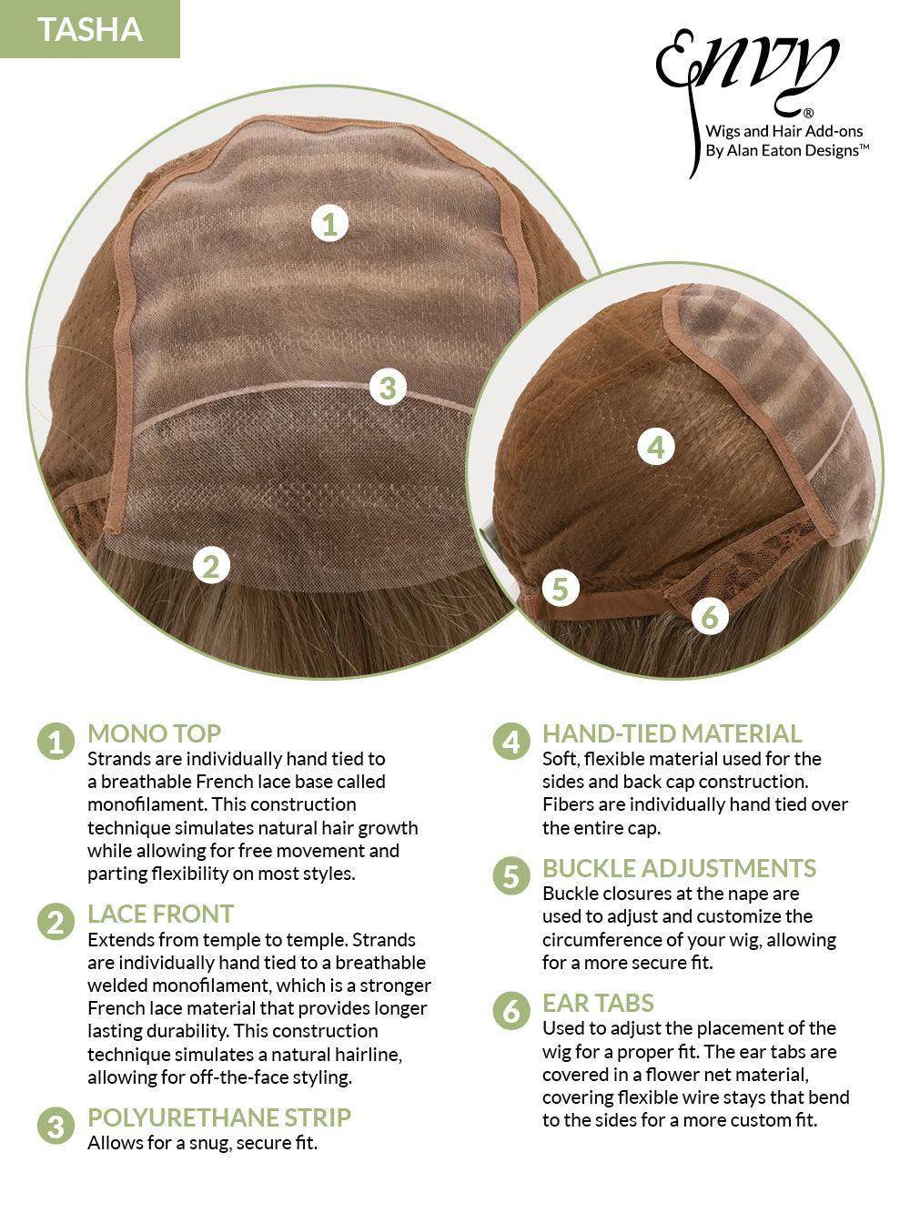 Tasha Synthetic Hand - Tied Lace Front Mono Top Wig - Image Maker Wigs Online
