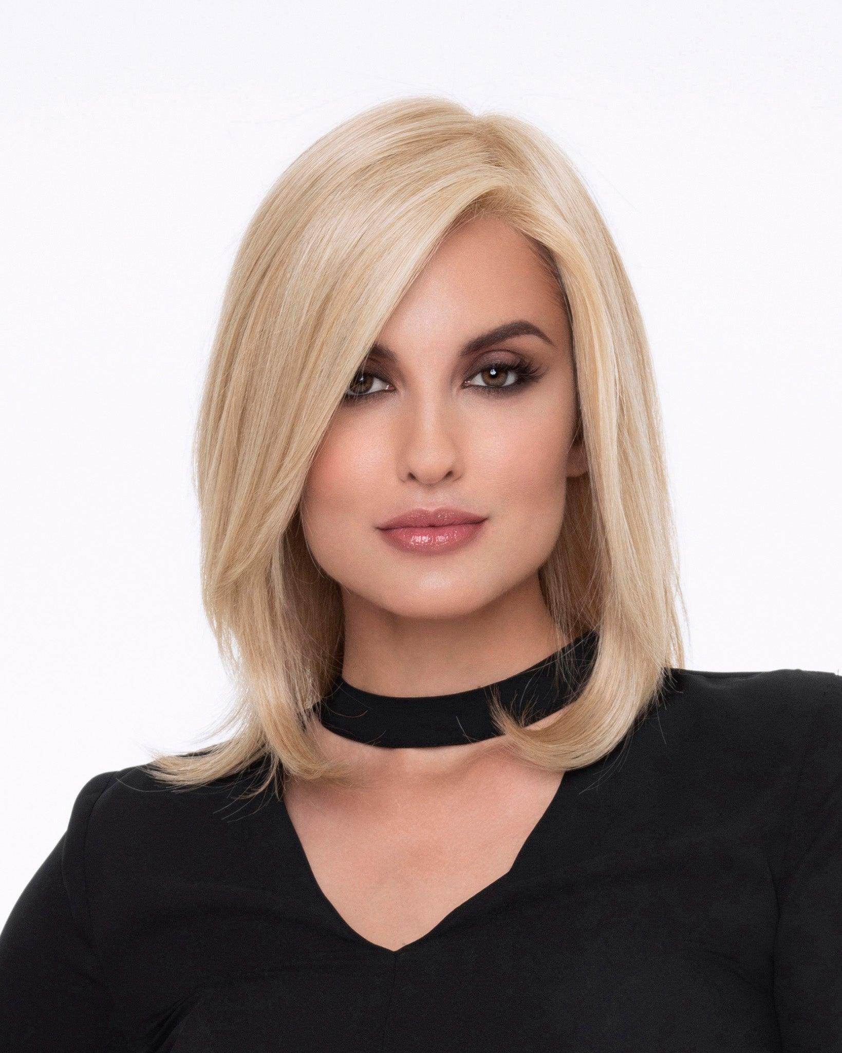 Zoey Human Synthetic Blend Lace Front Mono Top Hand tied Wig - Image Maker Wigs Online