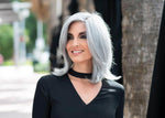 Zoey Human Synthetic Blend Lace Front Mono Top Hand tied Wig - Image Maker Wigs Online